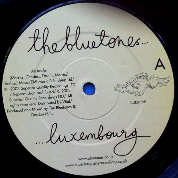 Image of Label Cover of LP - VG+/VG - THE BLUETONES, ...luxembourg (Superior Quality Recordings; BLUE019LP, UK 2003, Inner), Strong VG, - 2816268C