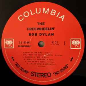 Image of Label Cover of LP - NEW/NEW - BOB DYLAN, The Freewheelin' Bob Dylan (Columbia; 88985455281, Europe 2018 Reissue, Stereo), , - 1036024E