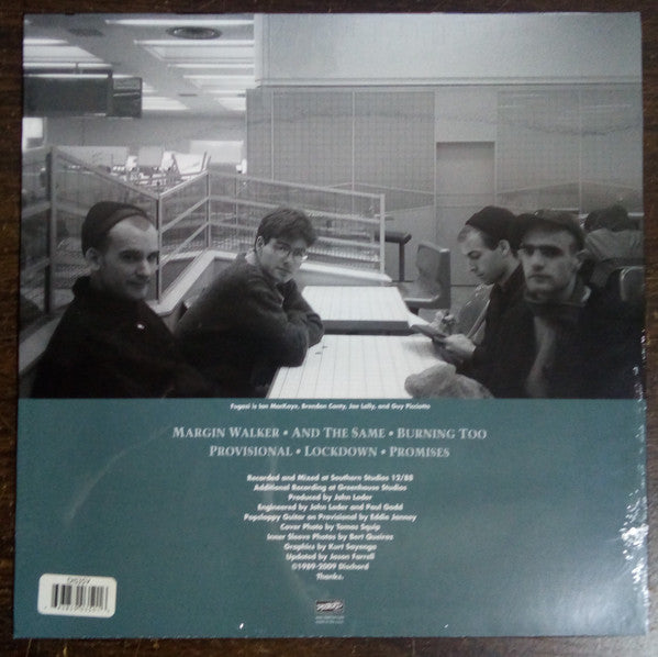 Image of Back Cover of 2015536C: 12" EP - FUGAZI, Margin Walker (Dischord Records; DISCHORD 35, US 2009 Reissue, Picture Sleeve, Inner) NEW/NEW