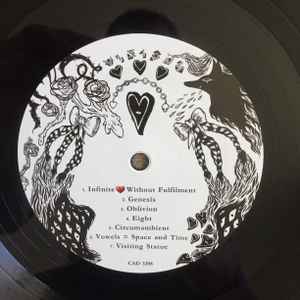 Image of Label Cover of 1615199C: LP - GRIMES, Visions (4AD; CAD3208, UK, Europe & US 2015 Reissue, Inner) NEW/NEW