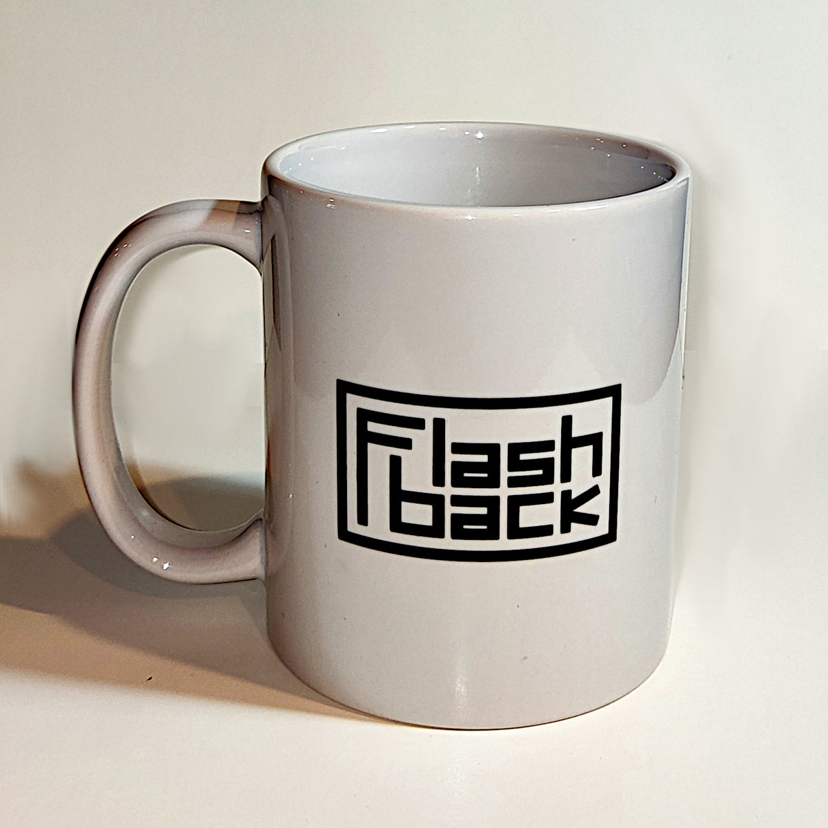 Image of Back Cover of Accessories - NEW/NEW - FLASHBACK RECORDS, Flashback Mug (, UK 2022, White with Black Logo), , - 4812660S
