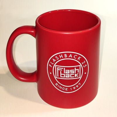 Image of Back Cover of Accessories - NEW/NEW - FLASHBACK RECORDS, Flashback 25 Mug - Limited Edition (, UK 2022, Red With White Logo), , - 0313418S