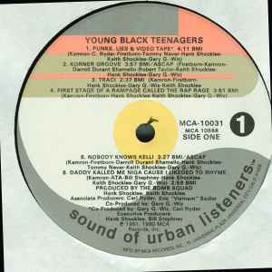 Image of Label Cover of 2615423C: LP - YOUNG BLACK TEENAGERS, Young Black Teenagers (SOUL; MCA 10031, US 1991) VG/VG