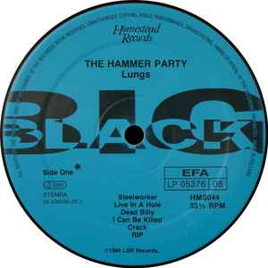 Image of Label Cover of LP - VG+/VG - BIG BLACK, The Hammer Party (Homestead Records; HMS044, Netherlands 1990, Inner), , - 3126165E