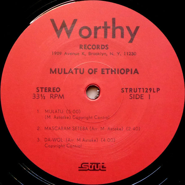 Image of Label Cover of LP - NEW/NEW - MULATU ASTATKE, Mulatu Of Ethiopia (Strut; STRUT129LP, UK 2017), , "Mulatu of Ethiopia" is a must-listen for fans of Ethio-jazz and world music. Mulatu Astatke's unique blend of traditional Ethiopian music with jazz and funk influences creates a mesmerizing and timeless sound. The album features Astatke's skillful playing on the vibraphone and showcases the diverse instruments and rhythms of Ethiopia. A true classic of the genre. - 1916048C