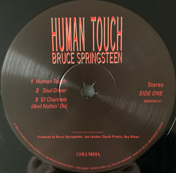 Image of Label Cover of 2xLP - VG+/VG+ - BRUCE SPRINGSTEEN, Human Touch (Columbia; 88985460141, UK, Europe & US 2018 Reissue, 2 Inners), , - 3646409S