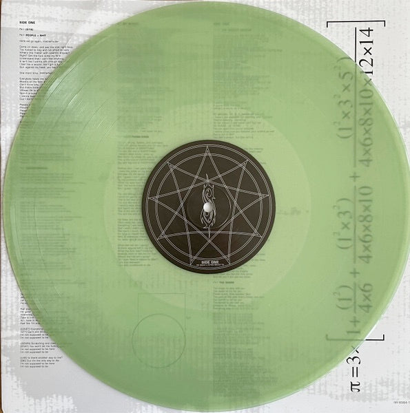 Image of Label Cover of 2xLP - VG+/VG+ - SLIPKNOT, Iowa (; 0075678645716, 2022 Reissue, Metallic Gatefold, 2 Inners, Translucent Green Vinyl), , - 3226140E
