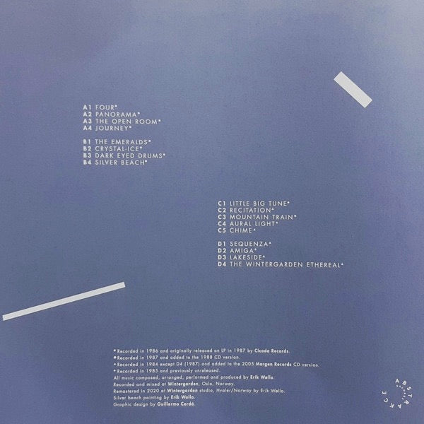 Image of Back Cover of 2xLP - VG+/EX - ERIK W LLO, Silver Beach (Abstrakce Records; ABST 018, Spain 2021, Die Cut Sleeve, Insert), Discs look uplayed, still in shrink., - 2526107E