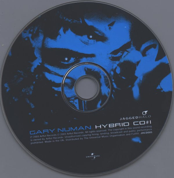 Image of Label Cover of CD - VG+/VG+ - GARY NUMAN, Hybrid (Jagged Halo ; JHCD005, UK 2003, Double CD Case), Hype Sticker on Front, - 2916389C