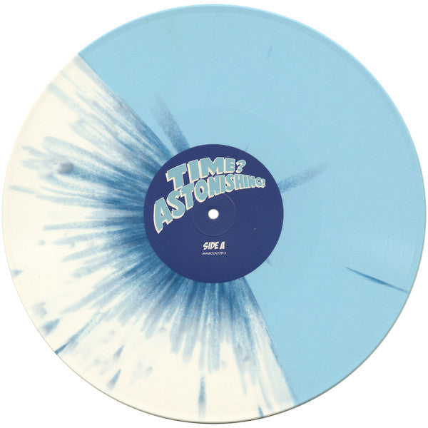 Image of Label Cover of LP - VG/VG+ - L'ORANGE & KOOL KEITH, Time? Astonishing! (Mello Music Group; MMG00073-1, US 2015, Light blue & white splatter vinyl), , - 0946141S