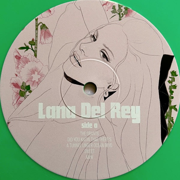 Image of Label Cover of 4915135C: 2xLP - LANA DEL REY, Did You Know That There's A Tunnel Under Ocean Blvd (Polydor; 4859195, Worldwide 2023, Alternative Artwork Gatefold, 2 Inners, Green Vinyl) VG+/VG+