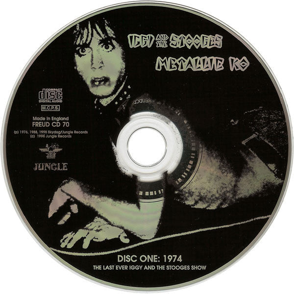 Image of Label Cover of CD - VG+/VG+ - IGGY AND THE STOOGES, Metallic KO (Jungle Records; FREUD CD 70, UK 1999, Jewel Case), , - 3516501C