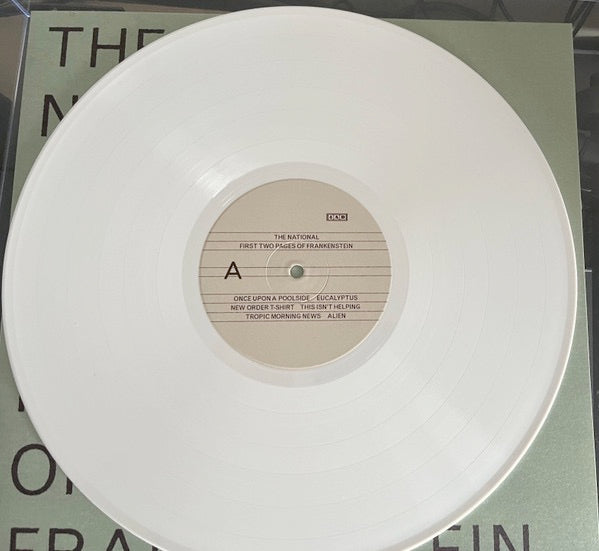Image of Label Cover of LP - EX/EX - THE NATIONAL, First Two Pages Of Frankenstein (4AD; 4AD0566LPE2, Worldwide 2023, Gatefold, Inner, White Vinyl), Opened Instore, Still In Stickered Shrinkwrap, - 4246017S