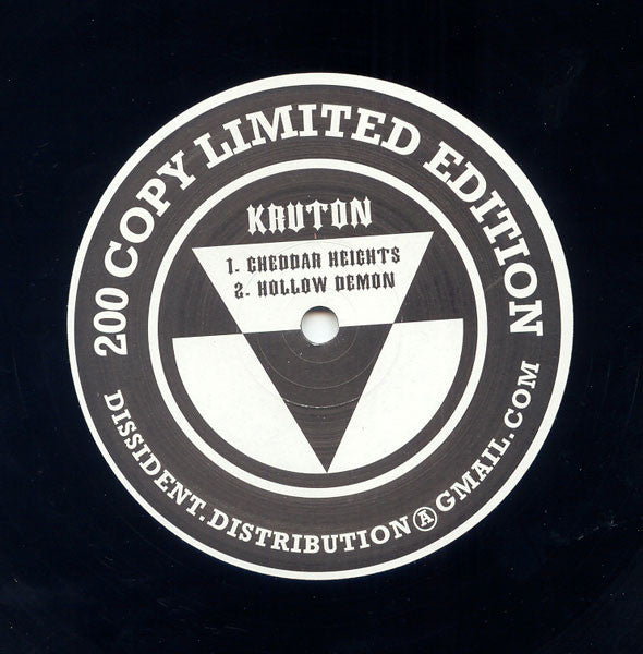Image of Front Cover of 12" - /VG - KRUTON, Cheddar Heights / Hollow Demon (Dissident; KRUTON 2, UK 2008, Single Sided), , - 1426385E
