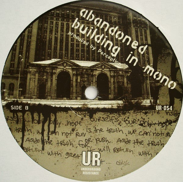 Image of Back Cover of 3925034E: 12" - PERCEPTION & MAD MIKE, Windchime (Underground Resistance; UR-054, US 2004, Plain Sleeve) /G+