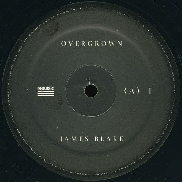 Image of Label Cover of 2xLP - VG+/VG+ - JAMES BLAKE, Overgrown (Republic Records ; B0018305-01, US 2013, 2 Inners, 180g, RJ Cut), , - 2916111C