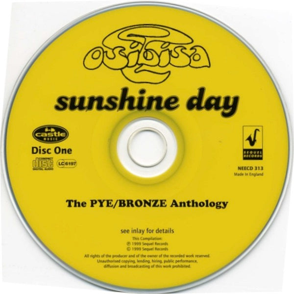 Image of Label Cover of 2935141E: 2xCD - OSIBISA, Sunshine Day - The Pye/Bronze Anthology (Sequel Records ; NEECD 313, UK 1999, Jewel Case) VG+/VG+