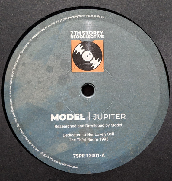 Image of Front Cover of 4615570C: 12" - MODEL, Jupiter / Surroundingz (7th Storey Recollective; 7SPR 12001, UK 2019, Picture Sleeve) Bumped corner VG/VG