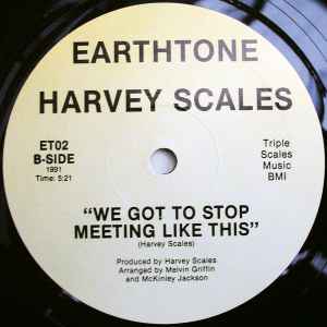 Image of Back Cover of 12" - /VG - HARVEY SCALES, All In A Nights Work / We Got To Stop Meeting Like This (Earthtone; ET02, US ), , - 3546313S