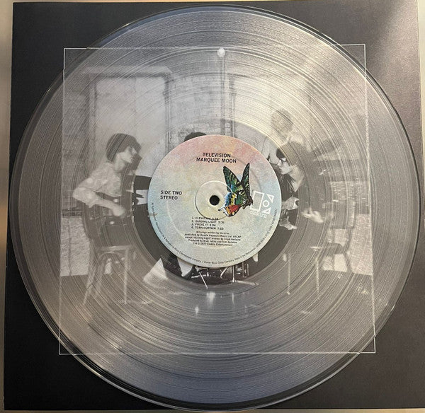 Image of Label Cover of 3455047S: LP - TELEVISION, Marquee Moon (Elektra; RCV1 1098, Europe 2022 Reissue, Inner, Ultra Clear Vinyl) NEW/NEW