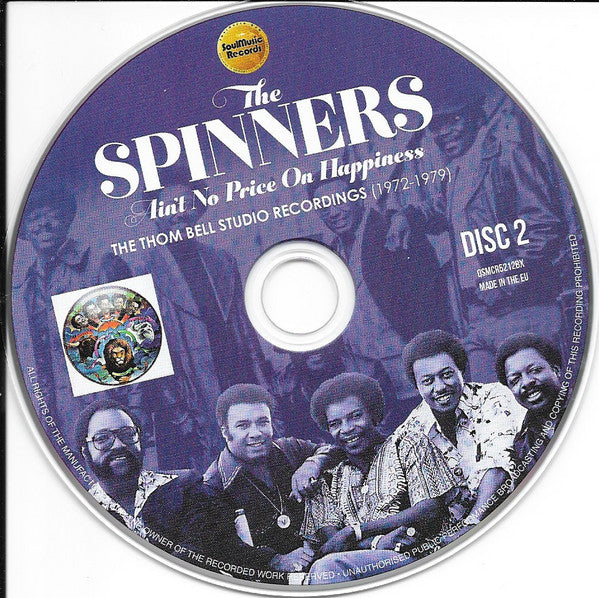 Image of Label Cover of 7xCD - M/M - THE SPINNERS, Ain t No Price On Happiness - The Thom Bell Studio Recordings (1972-1979) (SoulMusic Records ; QSMCR-52 12BX, Europe 2023, Box Set), Still SEALED In Shrinkwrap, - 0716006C