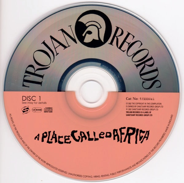 Image of Label Cover of 2915476C: 2xCD - VARIOUS, A Place Called Africa - Songs Of The Lost Tribe (Trojan Records; TJDDD041, UK & Europe 2002, Card Slipcase with Jewel Case inside) VG+/VG+