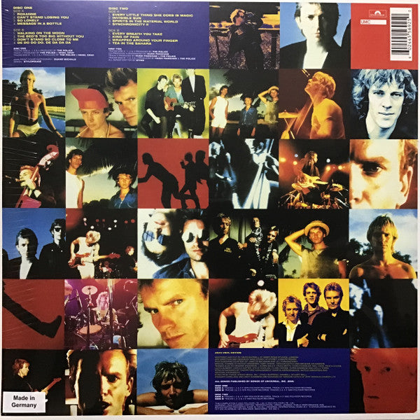 Image of Back Cover of 4855012S: 2xLP - THE POLICE, Greatest Hits (Polydor; 455 692-5, Europe 2023 Reissue, Compilation) NEW/NEW