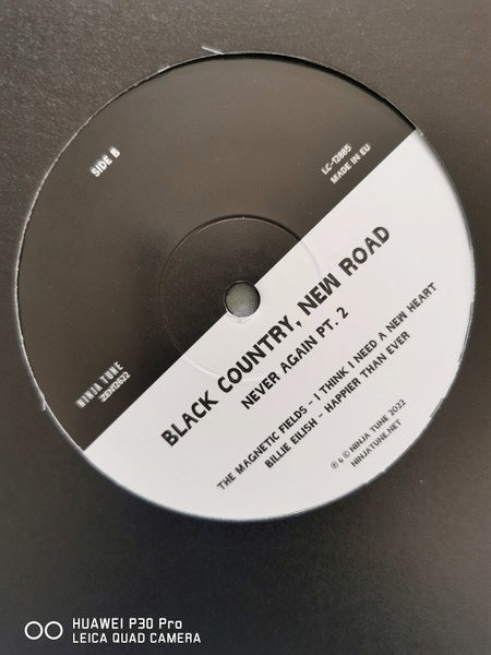 Image of Label Cover of 12" EP - VG+/VG+ - BLACK COUNTRY, NEW ROAD, Never Again Part 2 (Ninja Tune; ZEN12622, UK, Europe & US 2022, Stickered Black Die-Cut Sleeve, Limited to 1500), , - 0646278S