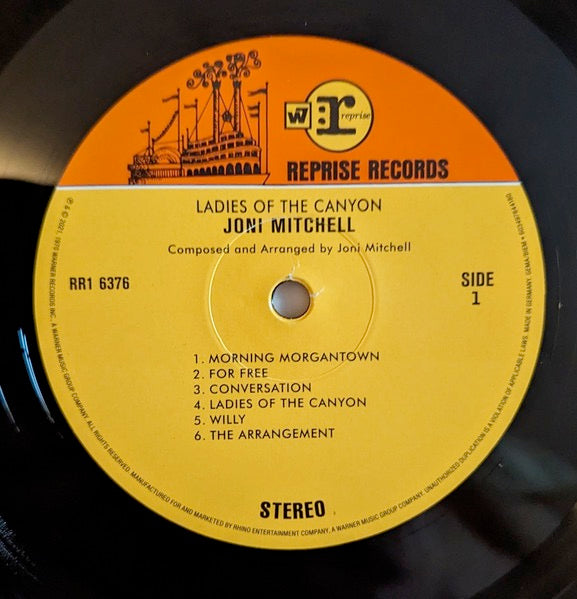 Image of Label Cover of LP - NEW/NEW - JONI MITCHELL, Ladies Of The Canyon (Reprise Records; RR1 6376, Europe 2023 Reissue, Gatefold), , - 0256321S