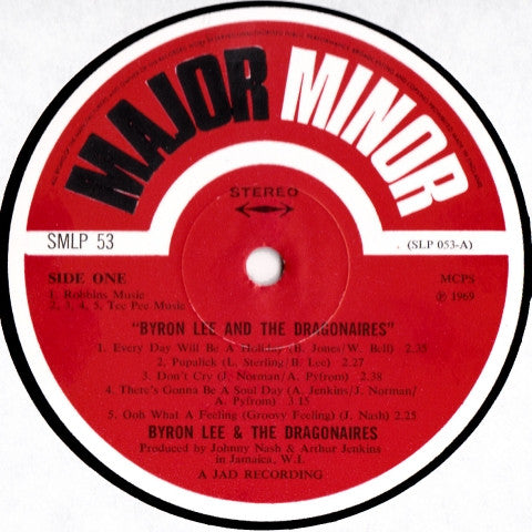 Image of Label Cover of LP - VG/VG+ - BYRON LEE & THE DRAGONAIRES, Byron Lee & The Dragonaires (Major Minor; SMLP 53, UK 1969, Laminated Front Sleeve), , - 2246298S