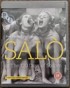 Image of Front Cover of 3xBlu-Ray - VG+/VG+ - PIER PAOLO PASOLINI, Salo, Or The 120 Days Of Sodom (BFI; BFIB1114, UK 2011, Booklet, Dual Format), , - 2536424E