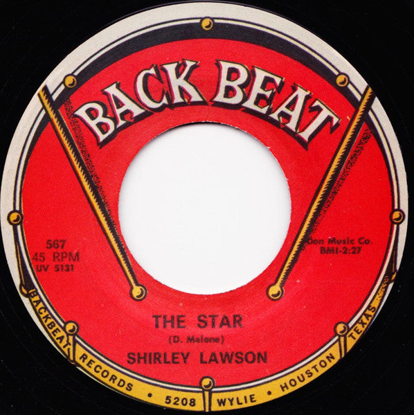 Image of Back Cover of 7" - /EX - SHIRLEY LAWSON, One More Chance / The Star (Back Beat; 567, UK 2010 Reissue), , - 4456002S