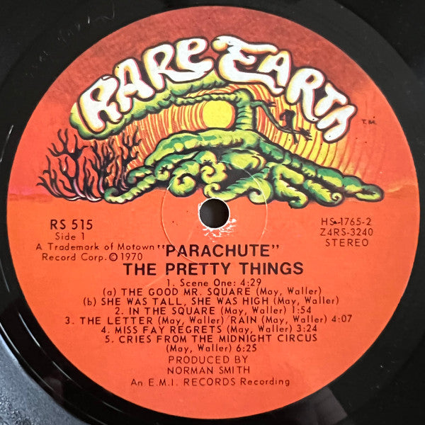 Image of Label Cover of LP - VG/VG - THE PRETTY THINGS, Parachute (Rare Earth; RS515, US 1970, Inside Loading Gatefold Sleeve), Strong VG, - 2726310E
