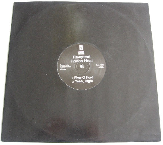 Image of Back Cover of 1145253S: LP - REVEREND HORTON HEAT, Five-O Ford (Sub Pop; Sam 1399, UK 1994, Promo, Plain Sleeve) Light marks but nothing that affects play. /VG