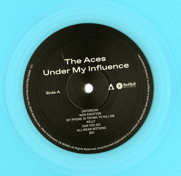 Image of Label Cover of LP - EX/EX - THE ACES, Under My Influence (Red Bull Records; RBR0766VL, USA, Canada & UK 2020, Gatefold, Insert, Poster, Blue Vinyl), Seal opened instore, still in stickered shrinkwrap., - 3046243S