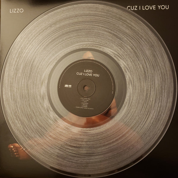 Image of Label Cover of 1144349S: LP - LIZZO, Cuz I Love You (Atlantic; 0075678652134, Europe 2019, Insert, Clear Vinyl) VG+/VG+