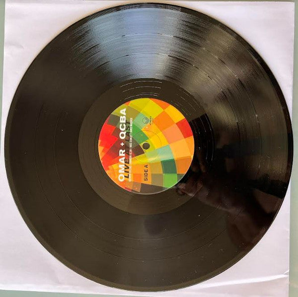 Image of Label Cover of LP - VG+/VG - OMAR + QCBA, Live At Last (Ubuntu Music; UBU0100LP, UK 2021), Strong VG - a couple of hairlines, still in opened shrinkwrap, - 1846015S