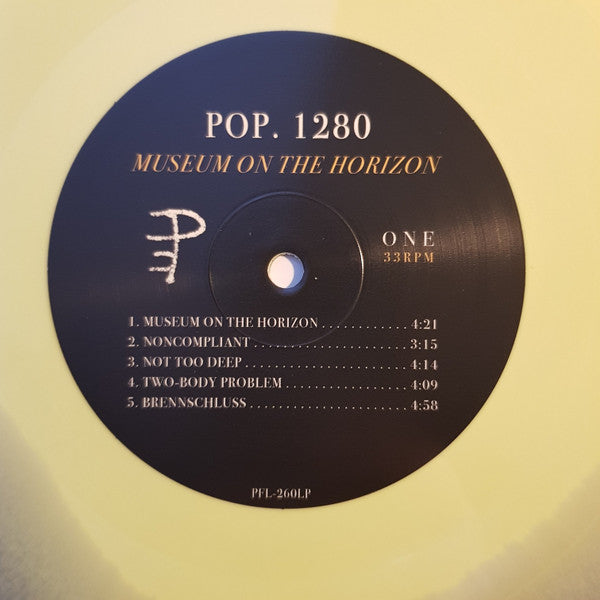 Image of Label Cover of 1224256E: LP - POP. 1280, Museum On The Horizon (Profound Lore Records ; PFL-260LP, Canada 2021, Metallic Sleeve, Insert, Yellow And Silver Vinyl) EX/EX