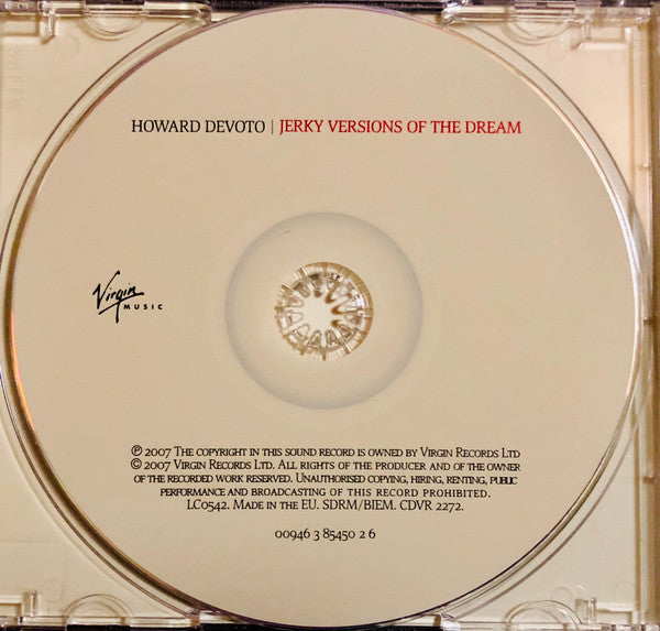 Image of Label Cover of CD - VG+/VG+ - HOWARD DEVOTO, Jerky Versions Of The Dream (Virgin; CDVR 2272, UK & Europe 2007 Reissue, Jewel Case), , - 2716363C