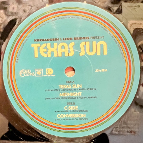 Image of Label Cover of LP - NEW/NEW - KHRUANGBIN & LEON BRIDGES, Texas Sun (Dead Oceans; DOC214LP, US 2023, Download Code), , - 2616246C