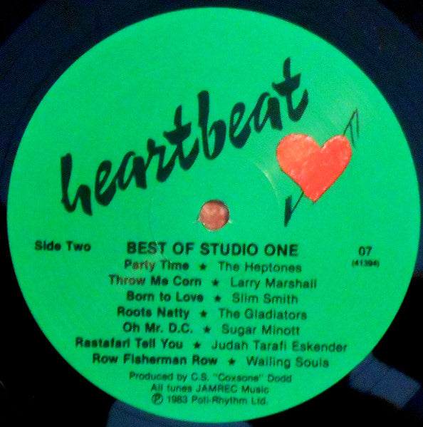 Image of Label Cover of LP - EX/VG+ - VARIOUS ARTISTS, Best Of Studio One (Heartbeat Records; HB07, US 1983, NO Booklet), Light marks. Sleeve in shrinkwrap (opened)., - 2926320E