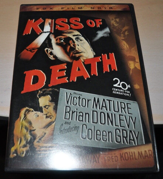 Image of Front Cover of 1634019E: DVD - HENRY HATHAWAY, Kiss of Death (Fox Film Noir; 11,  2005, Region 1 US)   VG+/VG+