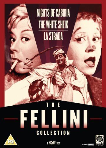 Image of Front Cover of 1734033E: 3xDVD - FREDERICO FELLINI, The Fellini Collection (Studio Canal; OPTD1491, UK 2009OPTI, Box Set)   VG+/VG+
