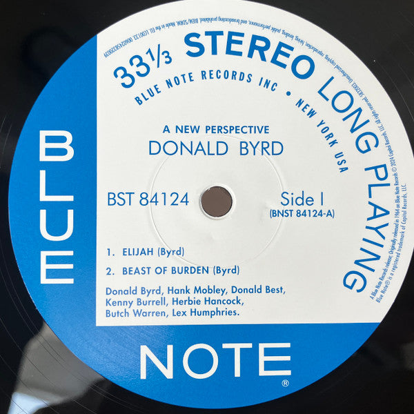 Image of Label Cover of LP - NEW/NEW - DONALD BYRD, A New Perspective (Blue Note; 5832003, Worldwide 2024 Reissue, 180 Gram Vinyl), , - 1236189E