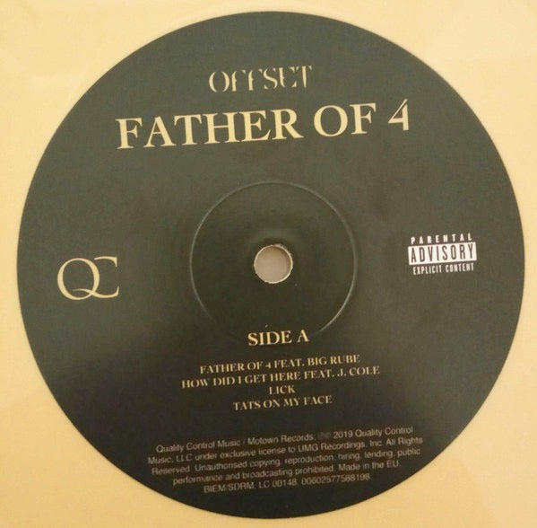 Image of Label Cover of 2xLP - VG+/VG+ - OFFSET, Father Of 4 (Quality Control Music; 00602577528156, Europe 2019), , - 1146208S