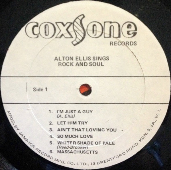 Image of Label Cover of 12" - VG/VG+ - ALTON ELLIS, Sings Rock And Soul (Coxsone Records; CSL 8008, Jamaica 1980s Reissue), Light shelfwear on sleeve., - 3026221E