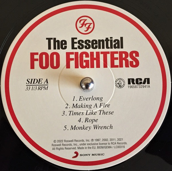 Image of Label Cover of 2xLP - NEW/NEW - FOO FIGHTERS, The Essential (Roswell Records; 19658732941, Europe 2022, Gatefold, 2 Inners), , - 1036161E