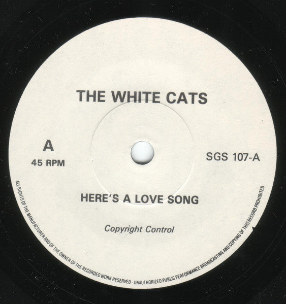 Image of Label Cover of 2124463E: 7" - THE DAMNED, Dodgy Demo (The White Cats; SGS 107, UK 1988 Reissue, Picture Sleeve, Unofficial Release) Edge Wear, Scuffs And Scrapes To Sleeve VG/EX