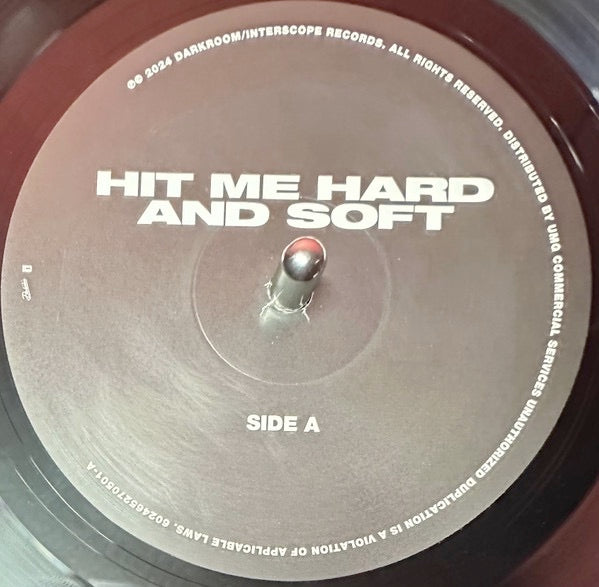 Image of Label Cover of LP - NEW/NEW - BILLIE EILISH, Hit Me Hard And Soft (Darkroom; 6522365, Worldwide 2024, Gatefold With Stickered Poly Outer, Inner, Black Vinyl), , - 0916066C