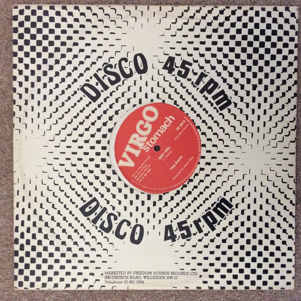 Image of Front Cover of 2224364E: 12" - TONY BREVETT, How I Feel (Virgo Stomach; VG1001, UK 1980s, Company Sleeve, Clear Vinyl) VG+/EX